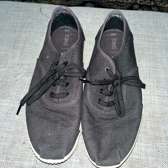 Toms Espadrilles Sneakers Black Women 10 - Picture 1 of 6